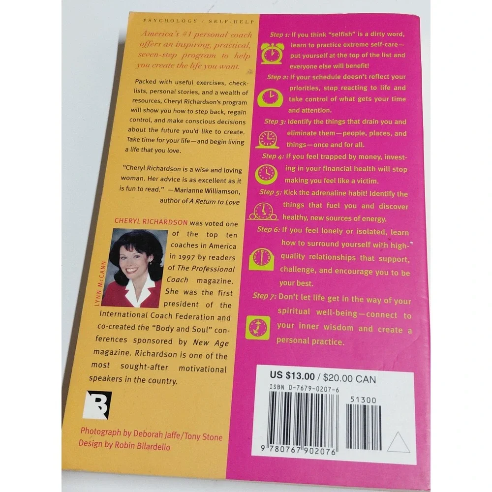 Lot of 2 Self Help Books Cheryl Richardson Laura Schlessinger Paperback